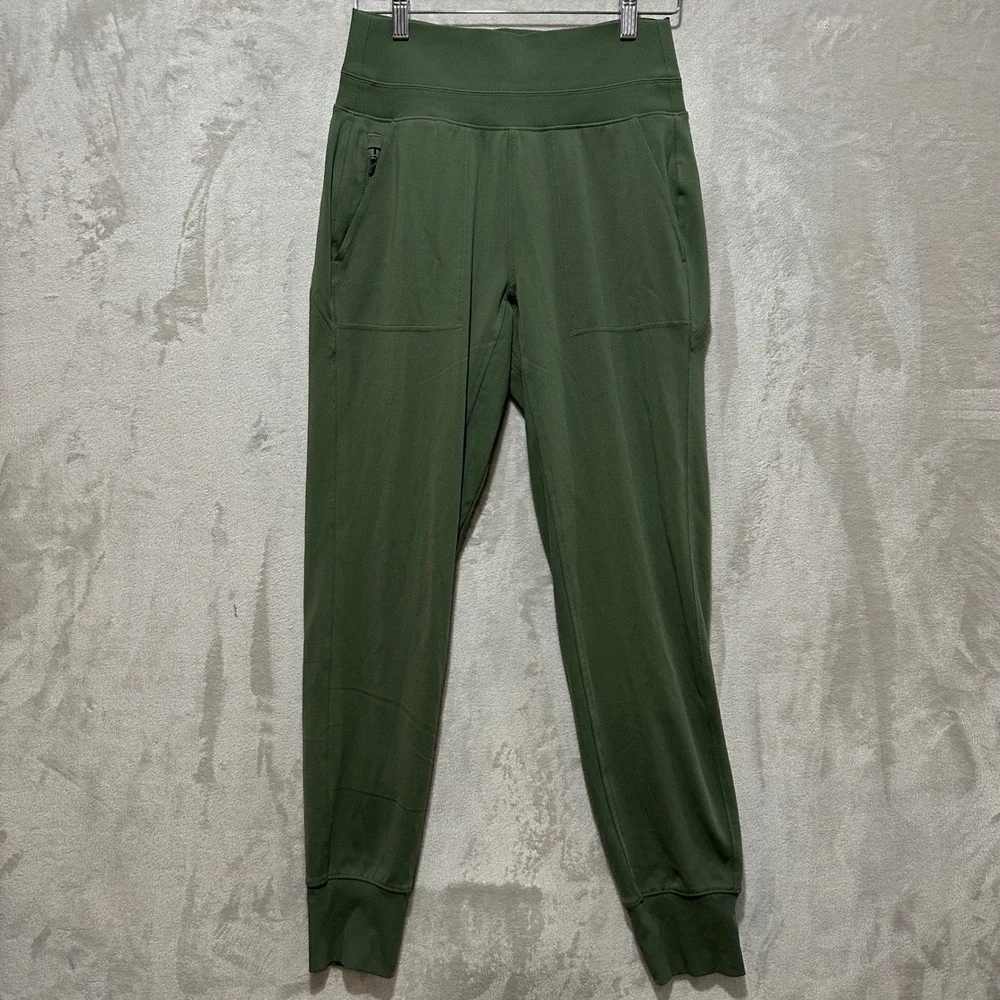 Athleta Trekkie North Jogger Pants Green Small Tall S/T Hiking Outdoor Active - Picture 1 of 7